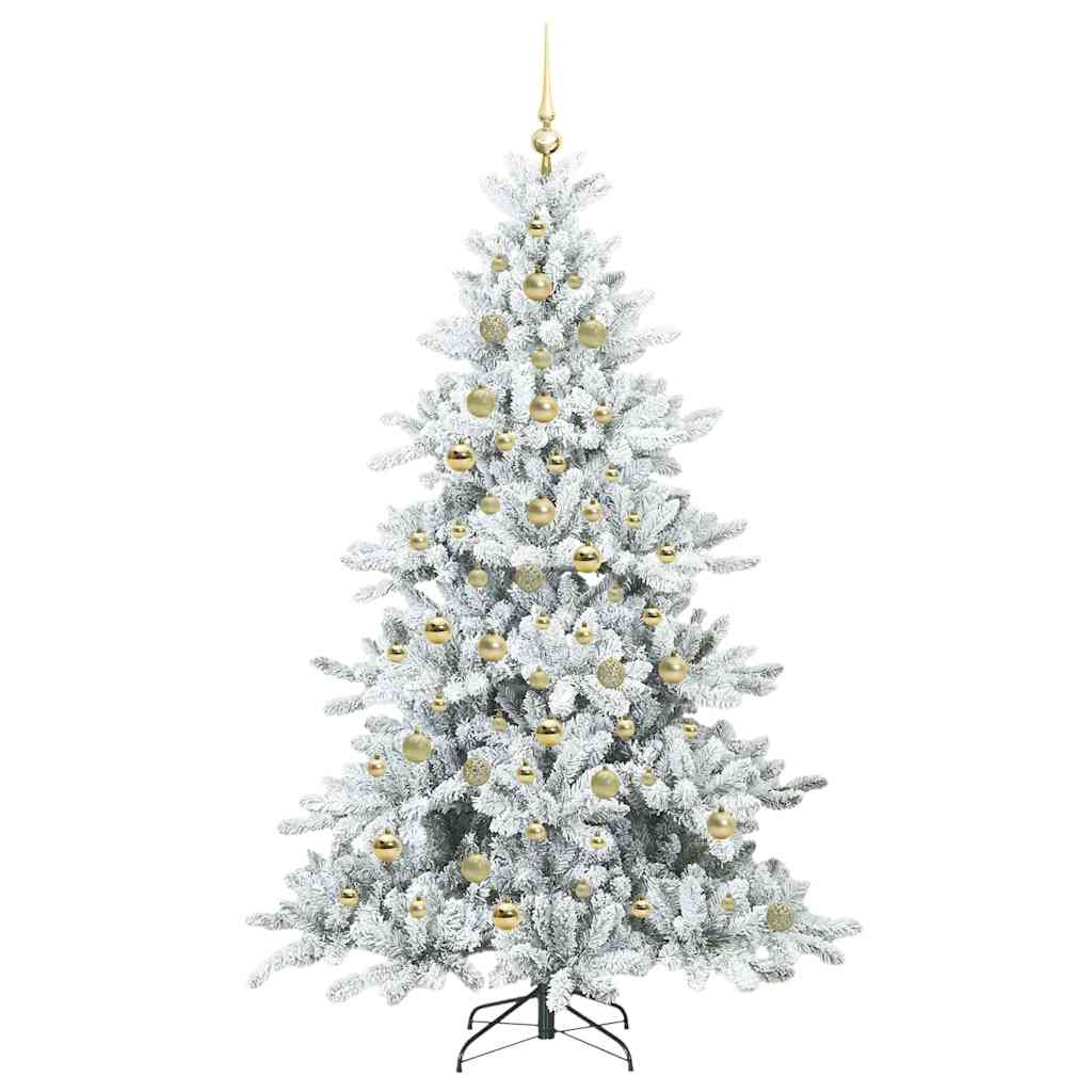 Kunstig sammensatt juletre med 300 LED med stativ 210 cm PVC