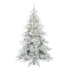 Kunstig sammensatt juletre med 300 LED med stativ 210 cm PVC