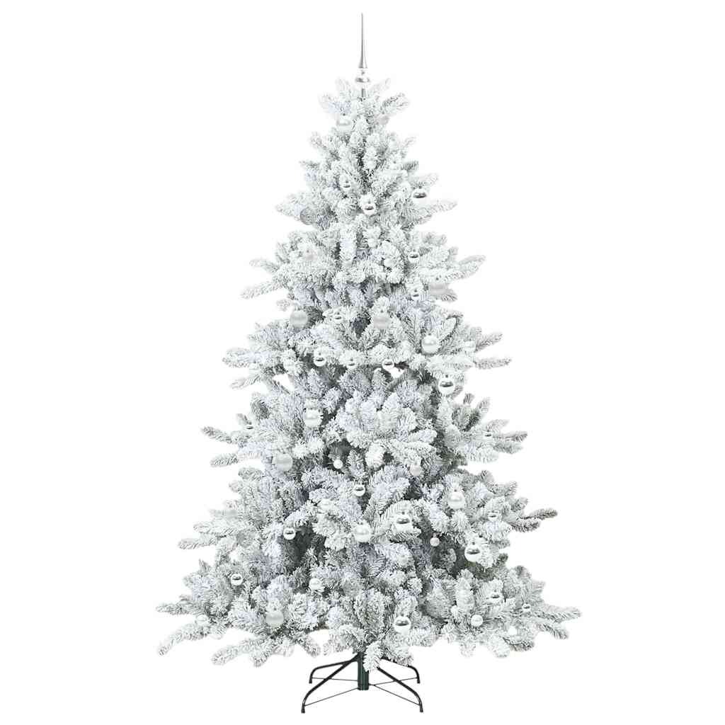 Kunstig sammensatt juletre med 300 LED med stativ 210 cm PVC