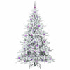 Kunstig sammensatt juletre med 300 LED med stativ 210 cm PVC