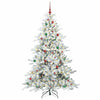 Kunstig sammensatt juletre med 300 LED med stativ 210 cm PVC