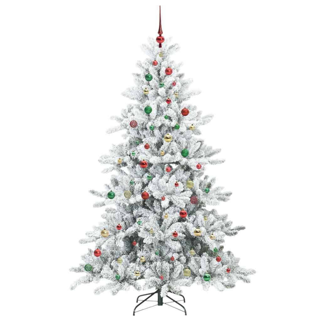 Kunstig sammensatt juletre med 300 LED med stativ 210 cm PVC