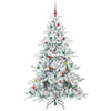 Kunstig sammensatt juletre med 300 LED med stativ 210 cm PVC