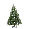 Kunstig juletre med 150 LED med stativ grønn 120 cm PE og PVC