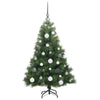 Kunstig juletre med 150 LED med stativ grønn 120 cm PE og PVC