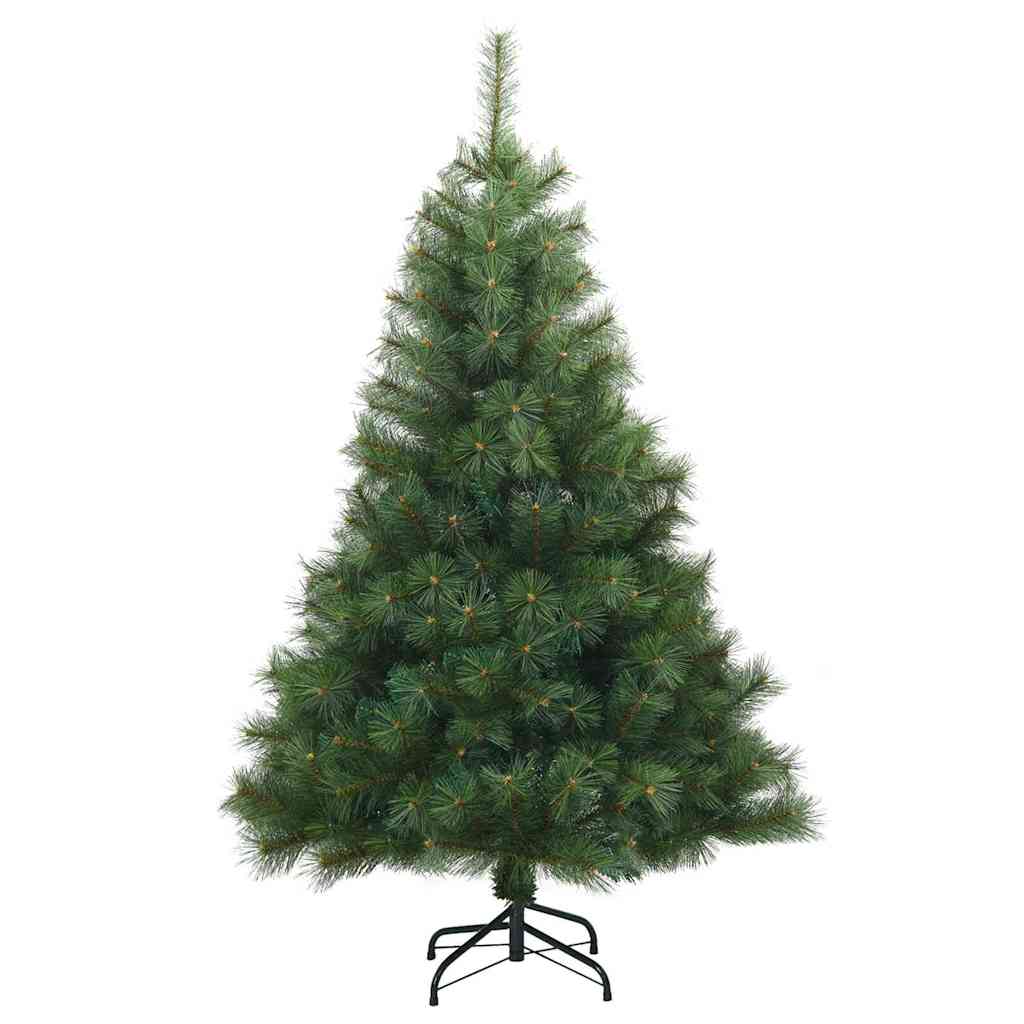 Kunstig juletre med 150 LED med stativ grønn 120 cm PE og PVC