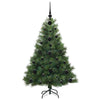 Kunstig juletre med 150 LED med stativ grønn 120 cm PE og PVC