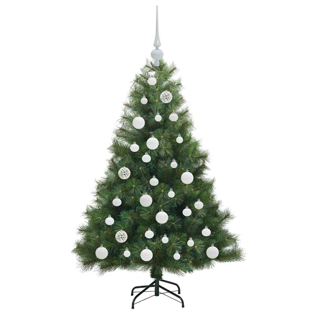 Kunstig juletre med 150 LED med stativ grønn 120 cm PE og PVC