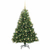 Kunstig juletre med 150 LED med stativ grønn 120 cm PE og PVC