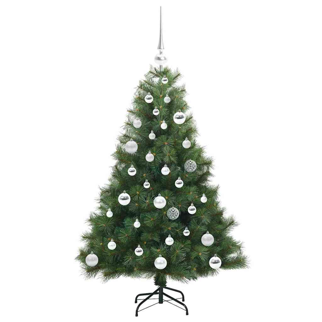 Kunstig juletre med 150 LED med stativ grønn 120 cm PE og PVC