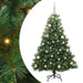 Kunstig juletre med 150 LED med stativ grønn 150 cm PE og PVC
