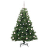 Kunstig juletre med 150 LED med stativ grønn 150 cm PE og PVC