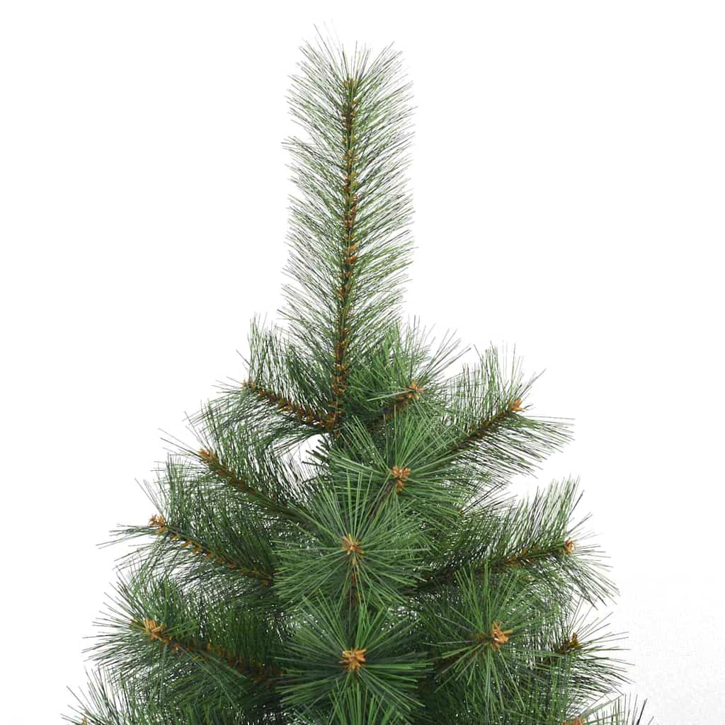 Kunstig juletre med 150 LED med stativ grønn 150 cm PE og PVC