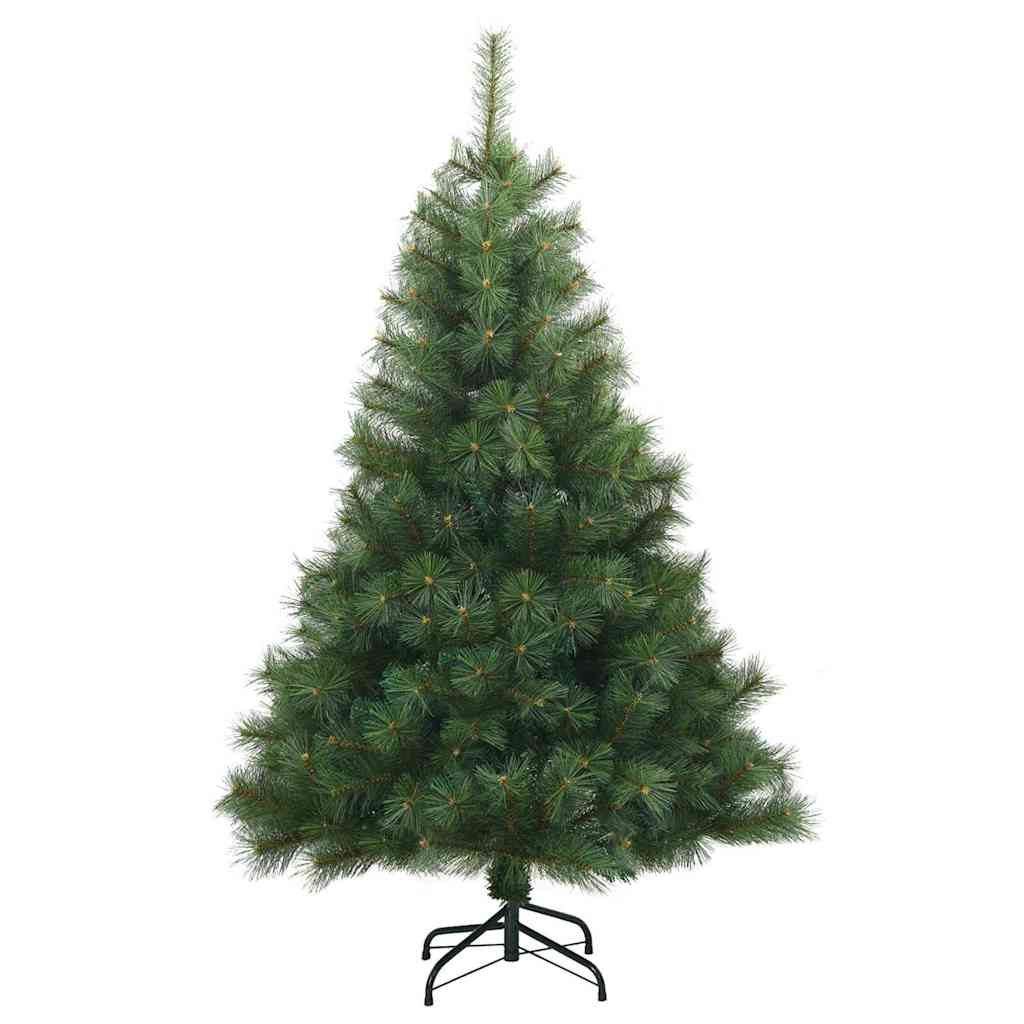 Kunstig juletre med 150 LED med stativ grønn 150 cm PE og PVC