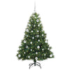 Kunstig juletre med 150 LED med stativ grønn 150 cm PE og PVC