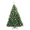 Kunstig juletre med 300 LED med stativ grønn 180 cm PE og PVC