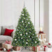 Kunstig juletre med 300 LED med stativ grønn 180 cm PE og PVC