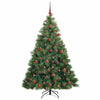 Kunstig juletre med 300 LED med stativ grønn 180 cm PE og PVC