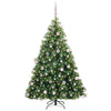 Kunstig juletre med 300 LED med stativ grønn 180 cm PE og PVC
