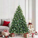 Kunstig juletre med 300 LED med stativ grønn 180 cm PE og PVC