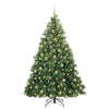 Kunstig juletre med 300 LED med stativ grønn 180 cm PE og PVC