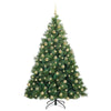 Kunstig juletre med 300 LED med stativ grønn 180 cm PE og PVC