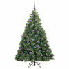 Kunstig juletre med 300 LED med stativ grønn 180 cm PE og PVC