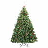 Kunstig juletre med 300 LED med stativ grønn 180 cm PE og PVC