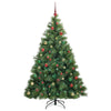 Kunstig juletre med 300 LED med stativ grønn 180 cm PE og PVC