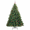 Kunstig juletre med 300 LED med stativ grønn 210 cm PE og PVC