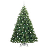 Kunstig juletre med 300 LED med stativ grønn 210 cm PE og PVC