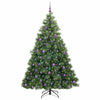 Kunstig juletre med 300 LED med stativ grønn 210 cm PE og PVC