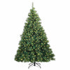 Kunstig juletre med 300 LED med stativ grønn 240 cm PE og PVC