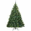 Kunstig juletre med 300 LED med stativ grønn 240 cm PE og PVC