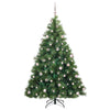 Kunstig juletre med 300 LED med stativ grønn 240 cm PE og PVC