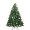 Kunstig juletre med 300 LED med stativ grønn 240 cm PE og PVC