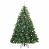 Kunstig juletre med 300 LED med stativ grønn 240 cm PE og PVC