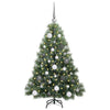 Kunstig juletre med 150 LED med stativ grønn 120 cm PE og PVC
