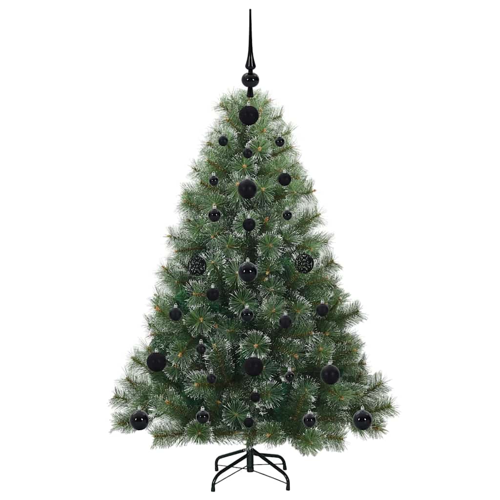 Kunstig juletre med 150 LED med stativ grønn 120 cm PE og PVC