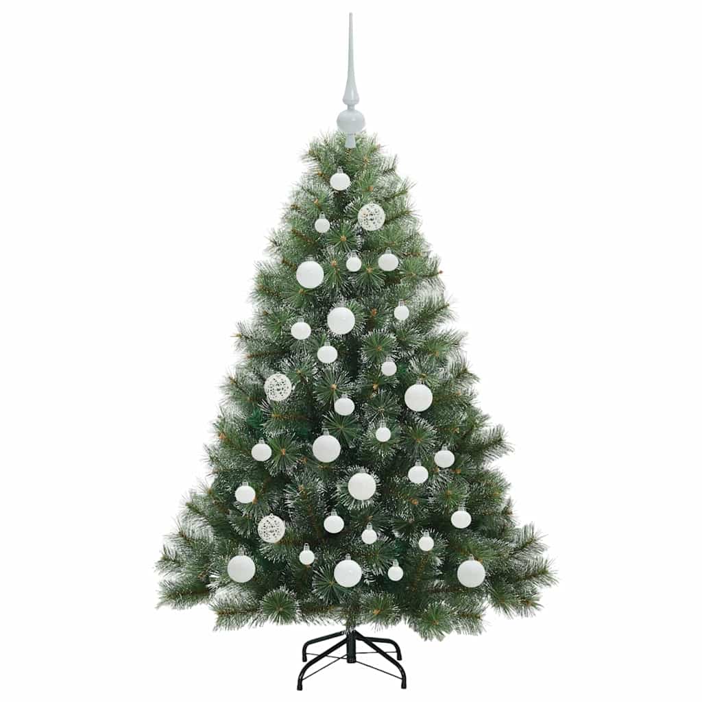 Kunstig juletre med 150 LED med stativ grønn 120 cm PE og PVC