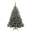 Kunstig juletre med 150 LED med stativ grønn 120 cm PE og PVC