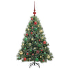 Kunstig juletre med 150 LED med stativ grønn 120 cm PE og PVC