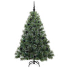 Kunstig juletre med 150 LED med stativ grønn 150 cm PE og PVC