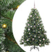 Kunstig juletre med 150 LED med stativ grønn 150 cm PE og PVC