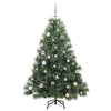Kunstig juletre med 150 LED med stativ grønn 150 cm PE og PVC