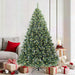 Kunstig juletre med 300 LED med stativ grønn 180 cm PE og PVC
