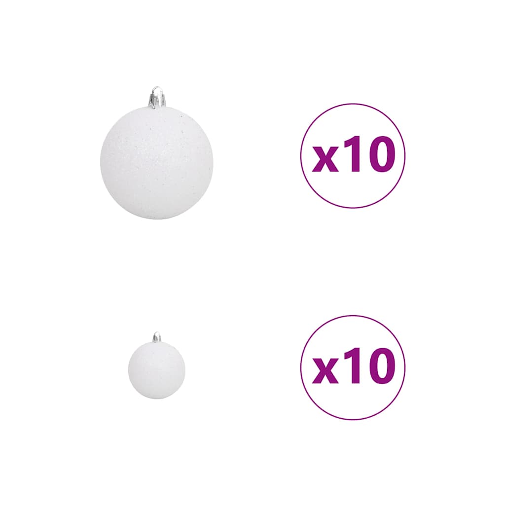Kunstig juletre med 300 LED med stativ grønn 180 cm PE og PVC