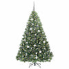 Kunstig juletre med 300 LED med stativ grønn 180 cm PE og PVC