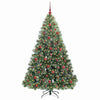 Kunstig juletre med 300 LED med stativ grønn 180 cm PE og PVC