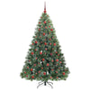 Kunstig juletre med 300 LED med stativ grønn 180 cm PE og PVC